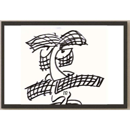 Nezih Danyal Tipler Kişiye Özel Sertifikalı Sınırlı Fine Art Karikatür Baskı NTP00138