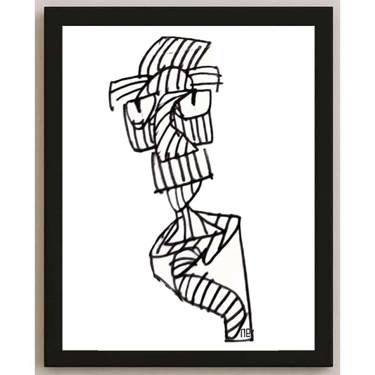 Nezih Danyal Tipler Kişiye Özel Sertifikalı Sınırlı Fine Art Karikatür Baskı NTP00139