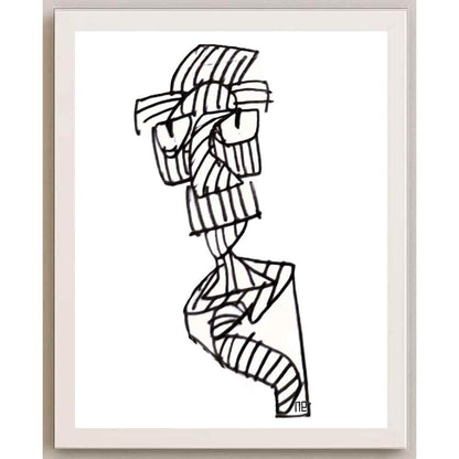 Nezih Danyal Tipler Kişiye Özel Sertifikalı Sınırlı Fine Art Karikatür Baskı NTP00139