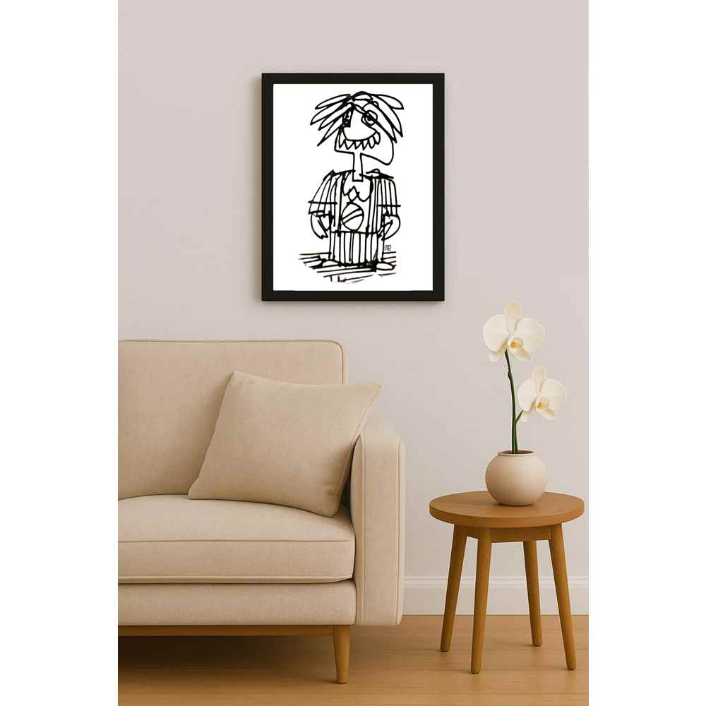 Nezih Danyal Tipler Kişiye Özel Sertifikalı Sınırlı Fine Art Karikatür Baskı NTP00140