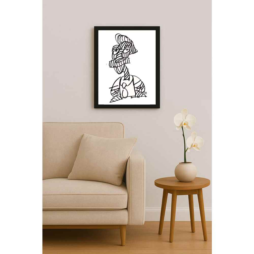 Nezih Danyal Tipler Kişiye Özel Sertifikalı Sınırlı Fine Art Karikatür Baskı NTP00144