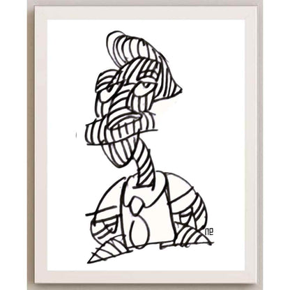Nezih Danyal Tipler Kişiye Özel Sertifikalı Sınırlı Fine Art Karikatür Baskı NTP00144