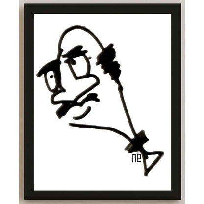 Nezih Danyal Tipler Kişiye Özel Sertifikalı Sınırlı Fine Art Karikatür Baskı NTP00145