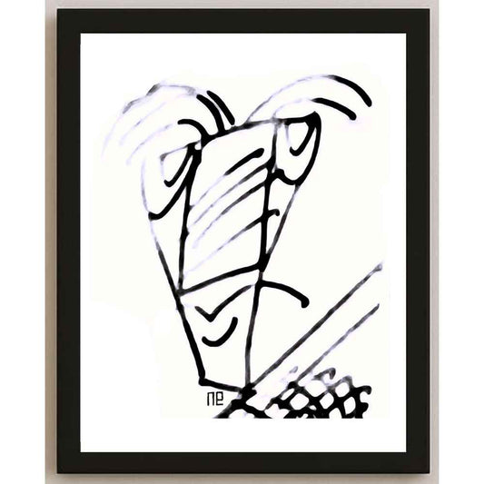 Nezih Danyal Tipler Kişiye Özel Sertifikalı Sınırlı Fine Art Karikatür Baskı NTP00148