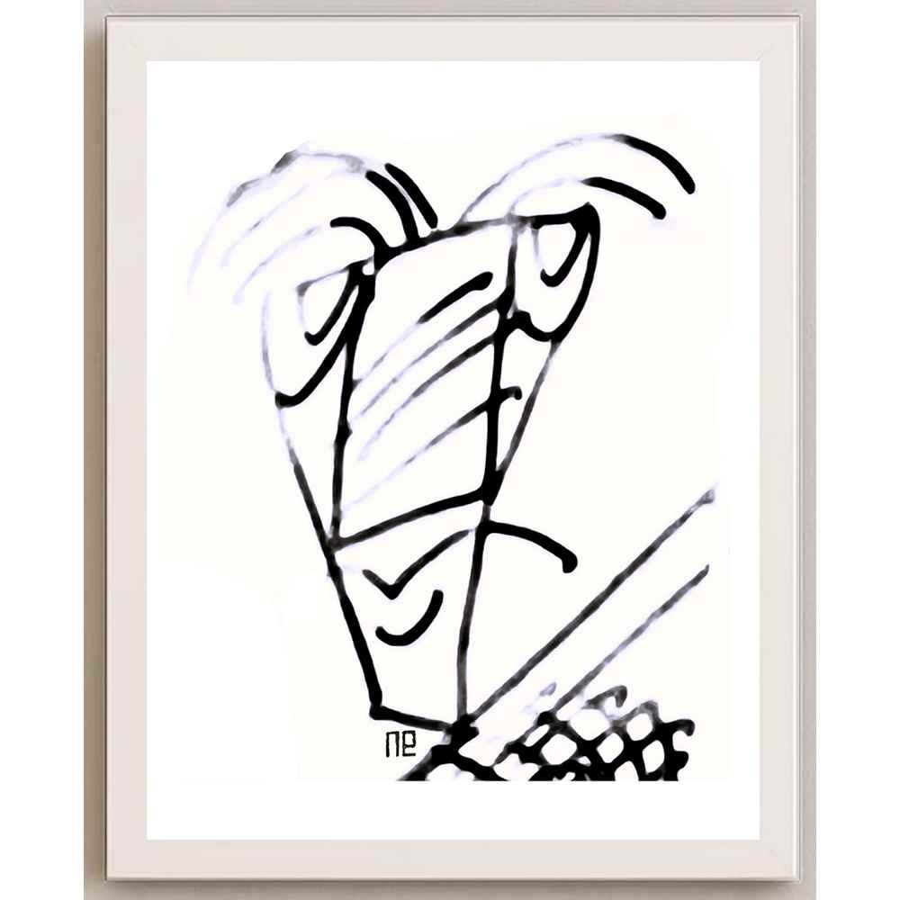 Nezih Danyal Tipler Kişiye Özel Sertifikalı Sınırlı Fine Art Karikatür Baskı NTP00148