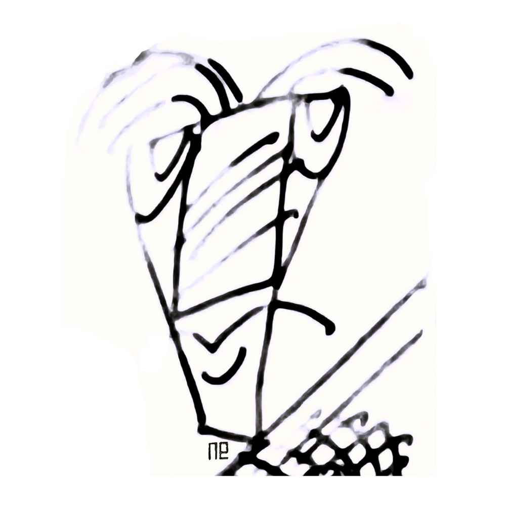 Nezih Danyal Tipler Kişiye Özel Sertifikalı Sınırlı Fine Art Karikatür Baskı NTP00148