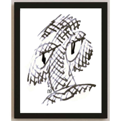 Nezih Danyal Tipler Kişiye Özel Sertifikalı Sınırlı Fine Art Karikatür Baskı NTP00149