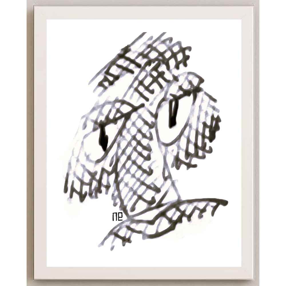 Nezih Danyal Tipler Kişiye Özel Sertifikalı Sınırlı Fine Art Karikatür Baskı NTP00149