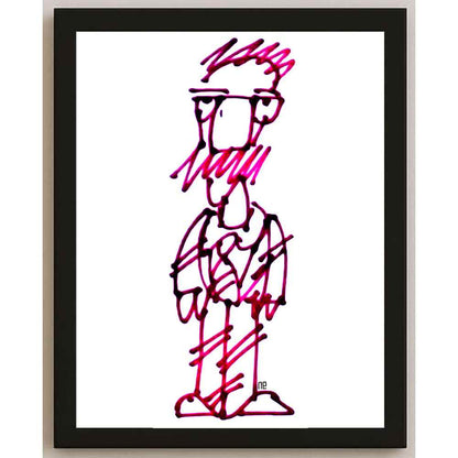 Nezih Danyal Tipler Kişiye Özel Sertifikalı Sınırlı Fine Art Karikatür Baskı NTP00153