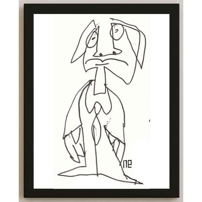 Nezih Danyal Tipler Kişiye Özel Sertifikalı Sınırlı Fine Art Karikatür Baskı NTP00154