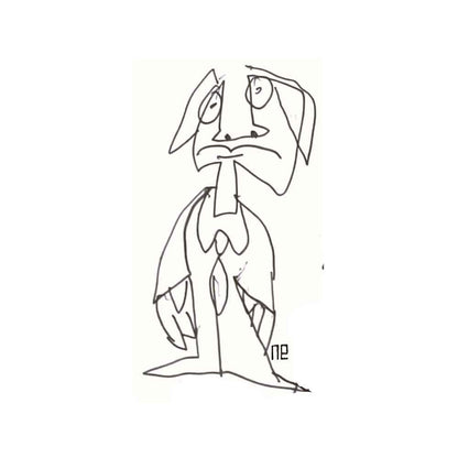 Nezih Danyal Tipler Kişiye Özel Sertifikalı Sınırlı Fine Art Karikatür Baskı NTP00154