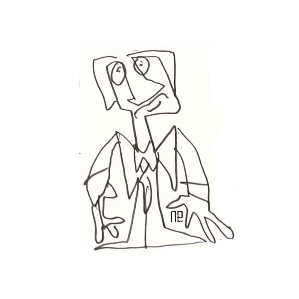 Nezih Danyal Tipler Kişiye Özel Sertifikalı Sınırlı Fine Art Karikatür Baskı NTP00155