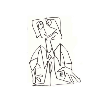 Nezih Danyal Tipler Kişiye Özel Sertifikalı Sınırlı Fine Art Karikatür Baskı NTP00155