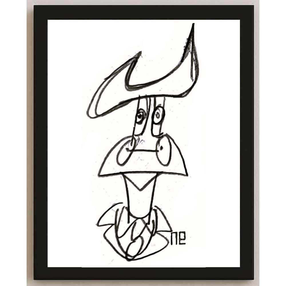 Nezih Danyal Tipler Kişiye Özel Sertifikalı Sınırlı Fine Art Karikatür Baskı NTP00161