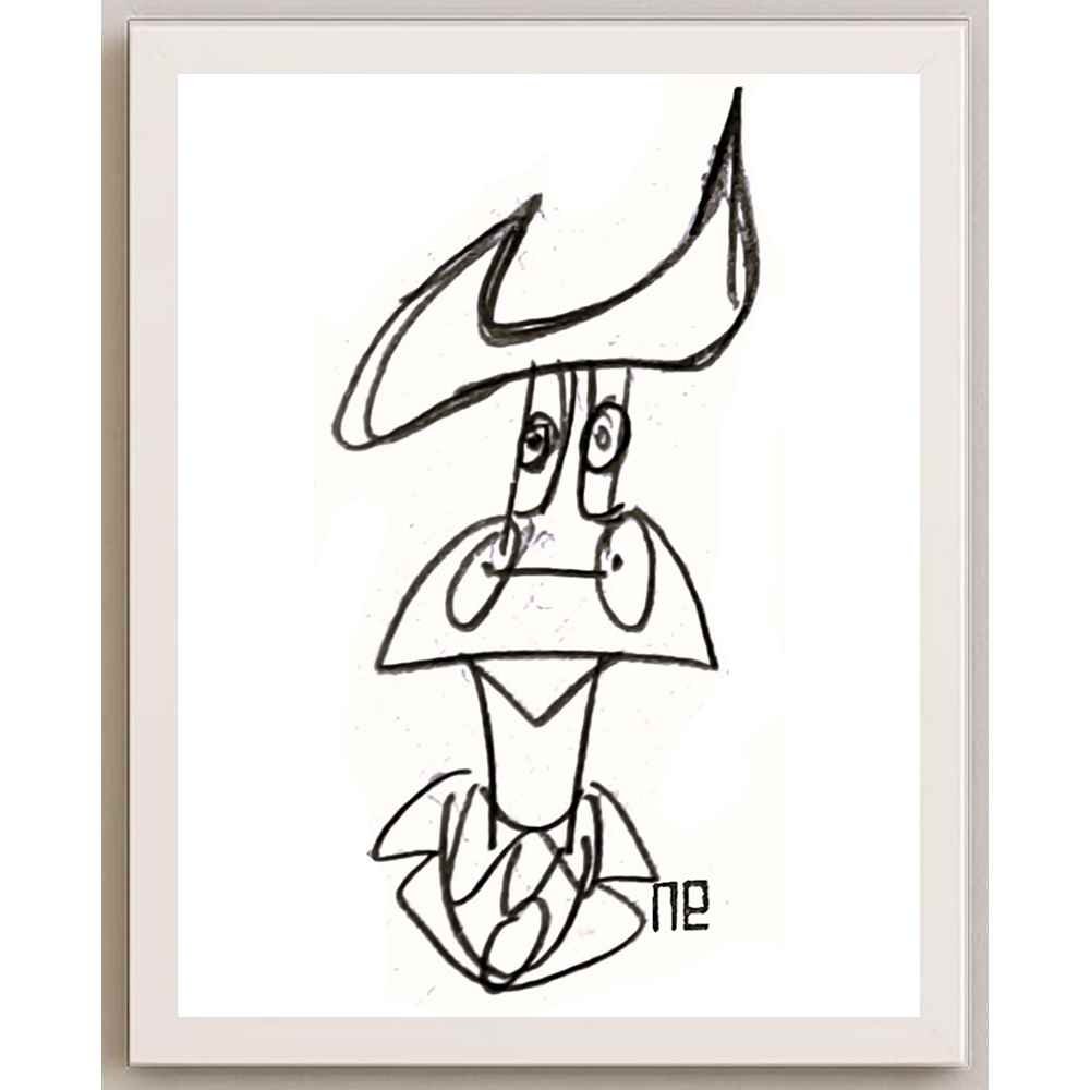 Nezih Danyal Tipler Kişiye Özel Sertifikalı Sınırlı Fine Art Karikatür Baskı NTP00161