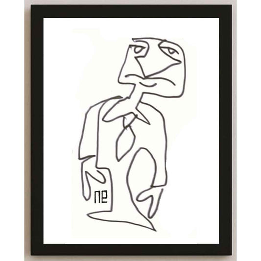 Nezih Danyal Tipler Kişiye Özel Sertifikalı Sınırlı Fine Art Karikatür Baskı NTP00162