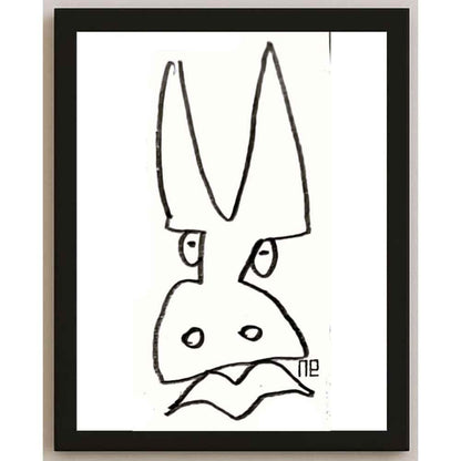 Nezih Danyal Tipler Kişiye Özel Sertifikalı Sınırlı Fine Art Karikatür Baskı NTP00165