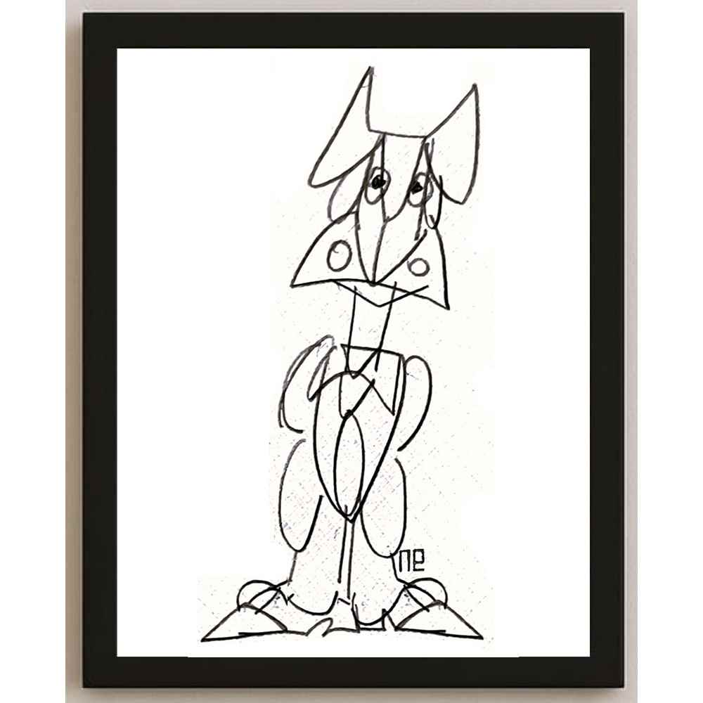 Nezih Danyal Tipler Kişiye Özel Sertifikalı Sınırlı Fine Art Karikatür Baskı NTP00166