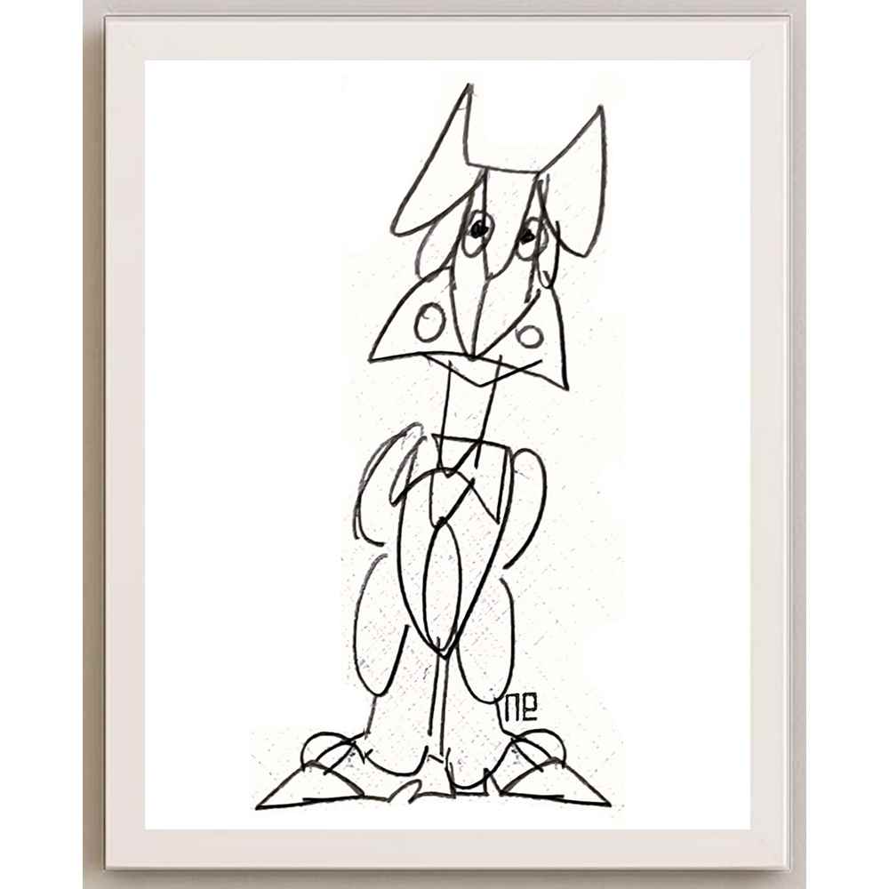 Nezih Danyal Tipler Kişiye Özel Sertifikalı Sınırlı Fine Art Karikatür Baskı NTP00166