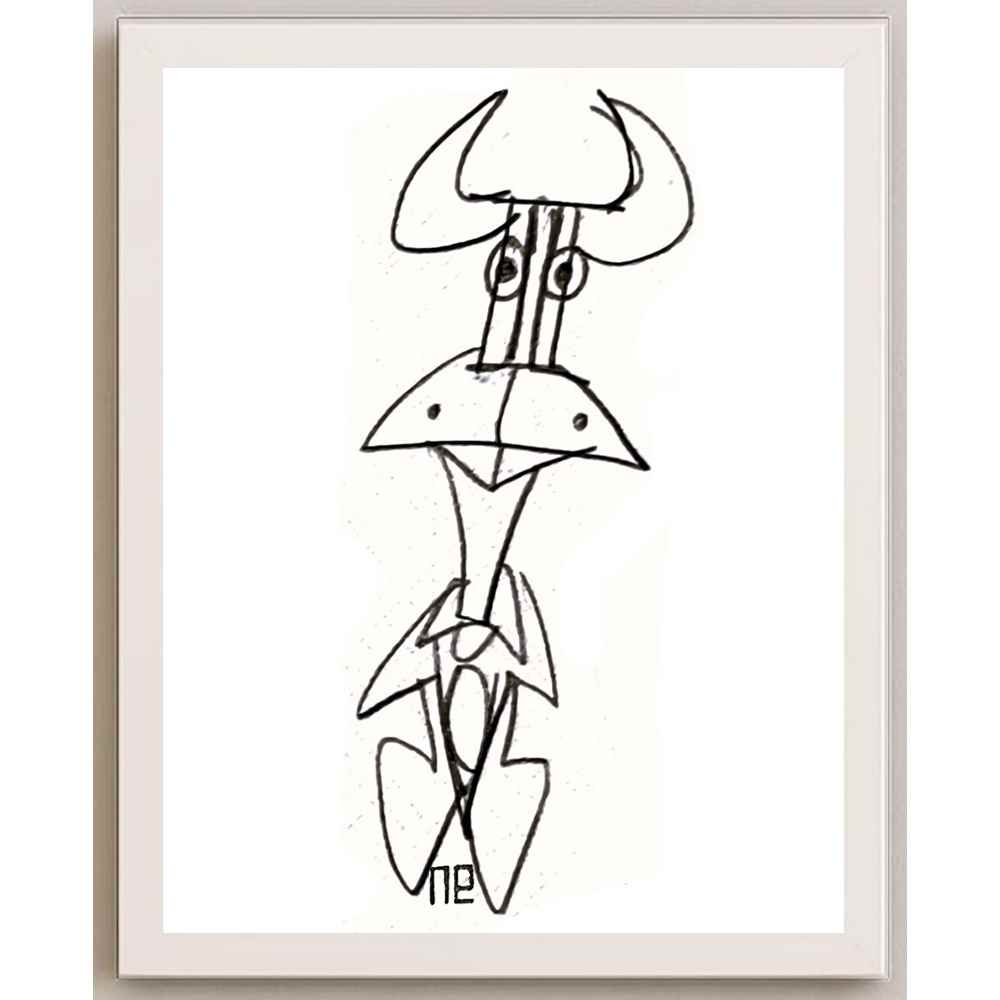Nezih Danyal Tipler Kişiye Özel Sertifikalı Sınırlı Fine Art Karikatür Baskı NTP00167