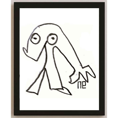 Nezih Danyal Tipler Kişiye Özel Sertifikalı Sınırlı Fine Art Karikatür Baskı NTP00169