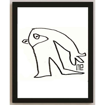 Nezih Danyal Tipler Kişiye Özel Sertifikalı Sınırlı Fine Art Karikatür Baskı NTP00170