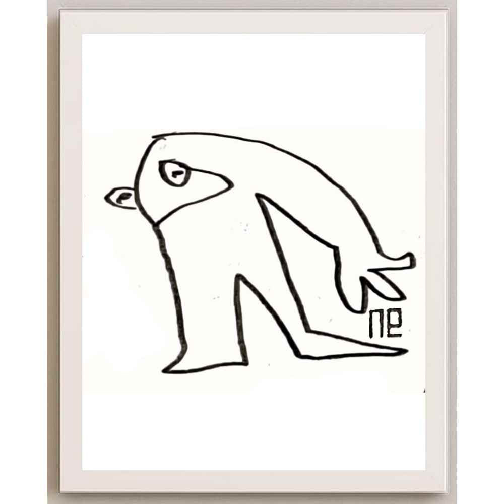 Nezih Danyal Tipler Kişiye Özel Sertifikalı Sınırlı Fine Art Karikatür Baskı NTP00170