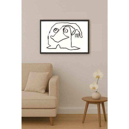 Nezih Danyal Tipler Kişiye Özel Sertifikalı Sınırlı Fine Art Karikatür Baskı NTP00171