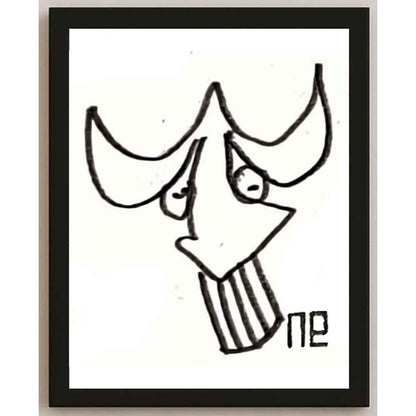 Nezih Danyal Tipler Kişiye Özel Sertifikalı Sınırlı Fine Art Karikatür Baskı NTP00173