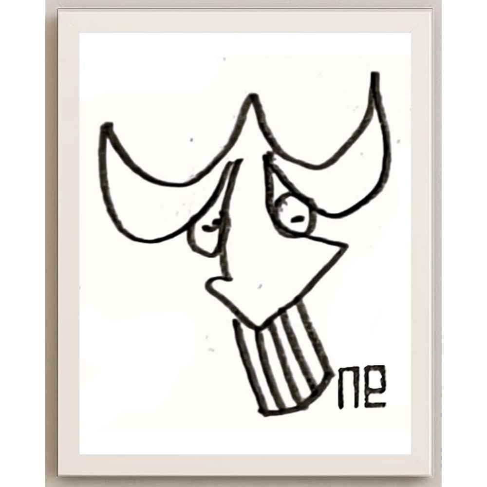 Nezih Danyal Tipler Kişiye Özel Sertifikalı Sınırlı Fine Art Karikatür Baskı NTP00173