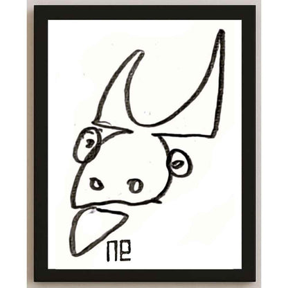 Nezih Danyal Tipler Kişiye Özel Sertifikalı Sınırlı Fine Art Karikatür Baskı NTP00174