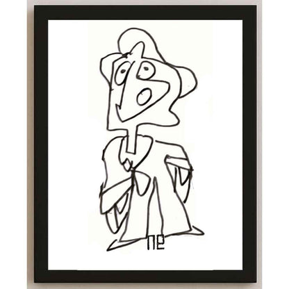 Nezih Danyal Tipler Kişiye Özel Sertifikalı Sınırlı Fine Art Karikatür Baskı NTP00176