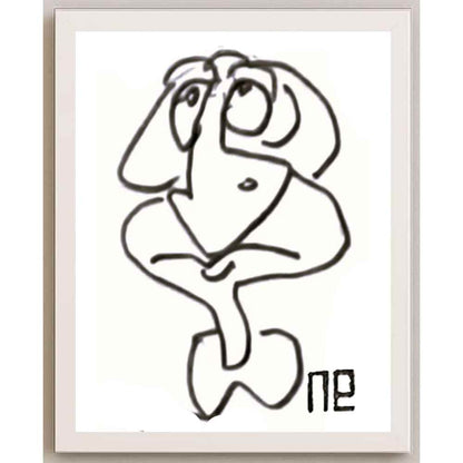 Nezih Danyal Tipler Kişiye Özel Sertifikalı Sınırlı Fine Art Karikatür Baskı NTP00184