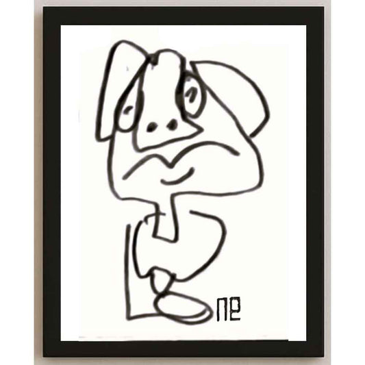 Nezih Danyal Tipler Kişiye Özel Sertifikalı Sınırlı Fine Art Karikatür Baskı NTP00186