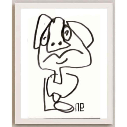 Nezih Danyal Tipler Kişiye Özel Sertifikalı Sınırlı Fine Art Karikatür Baskı NTP00186