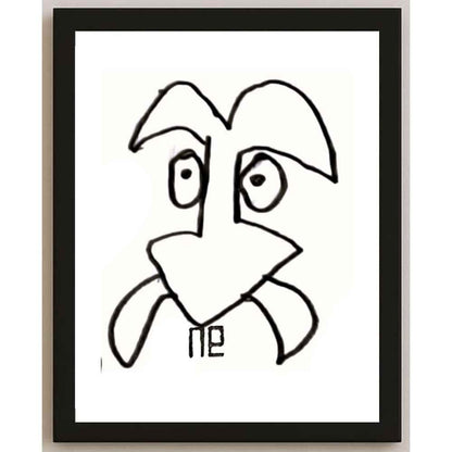 Nezih Danyal Tipler Kişiye Özel Sertifikalı Sınırlı Fine Art Karikatür Baskı NTP00191