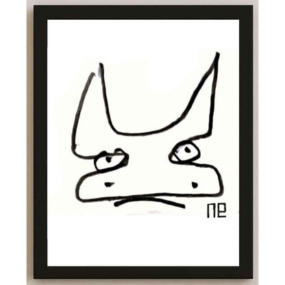 Nezih Danyal Tipler Kişiye Özel Sertifikalı Sınırlı Fine Art Karikatür Baskı NTP00192