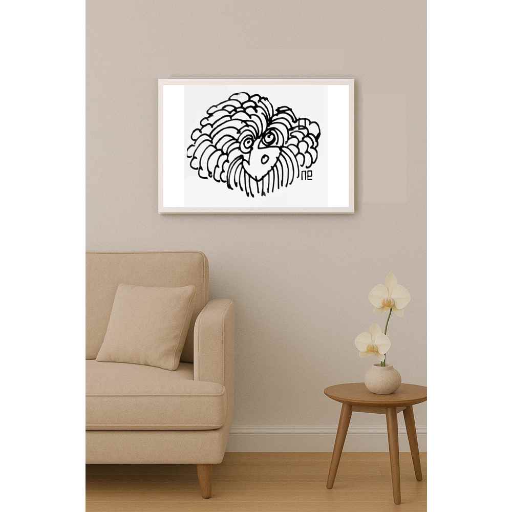 Nezih Danyal Tipler Kişiye Özel Sertifikalı Sınırlı Fine Art Karikatür Baskı NTP00193