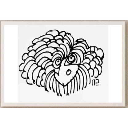 Nezih Danyal Tipler Kişiye Özel Sertifikalı Sınırlı Fine Art Karikatür Baskı NTP00193