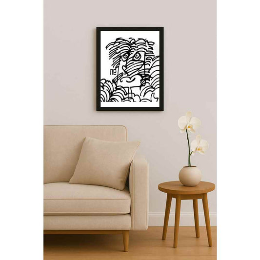 Nezih Danyal Tipler Kişiye Özel Sertifikalı Sınırlı Fine Art Karikatür Baskı NTP00194