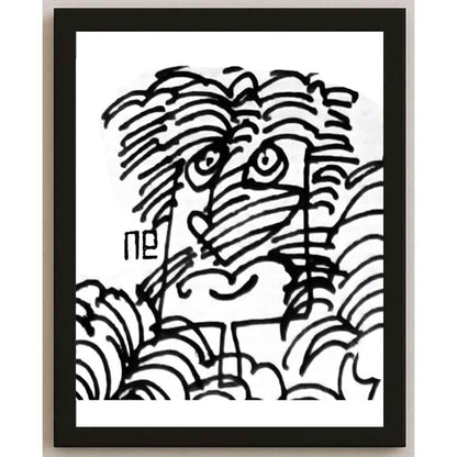 Nezih Danyal Tipler Kişiye Özel Sertifikalı Sınırlı Fine Art Karikatür Baskı NTP00194