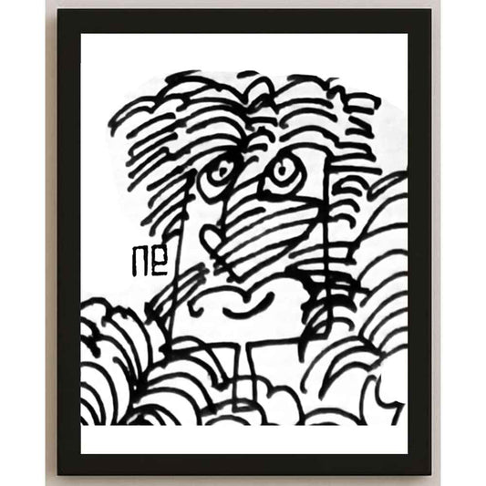 Nezih Danyal Tipler Kişiye Özel Sertifikalı Sınırlı Fine Art Karikatür Baskı NTP00194
