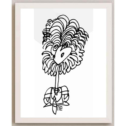 Nezih Danyal Tipler Kişiye Özel Sertifikalı Sınırlı Fine Art Karikatür Baskı NTP00195