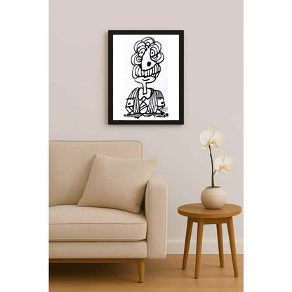 Nezih Danyal Tipler Kişiye Özel Sertifikalı Sınırlı Fine Art Karikatür Baskı NTP00204