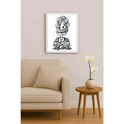 Nezih Danyal Tipler Kişiye Özel Sertifikalı Sınırlı Fine Art Karikatür Baskı NTP00204
