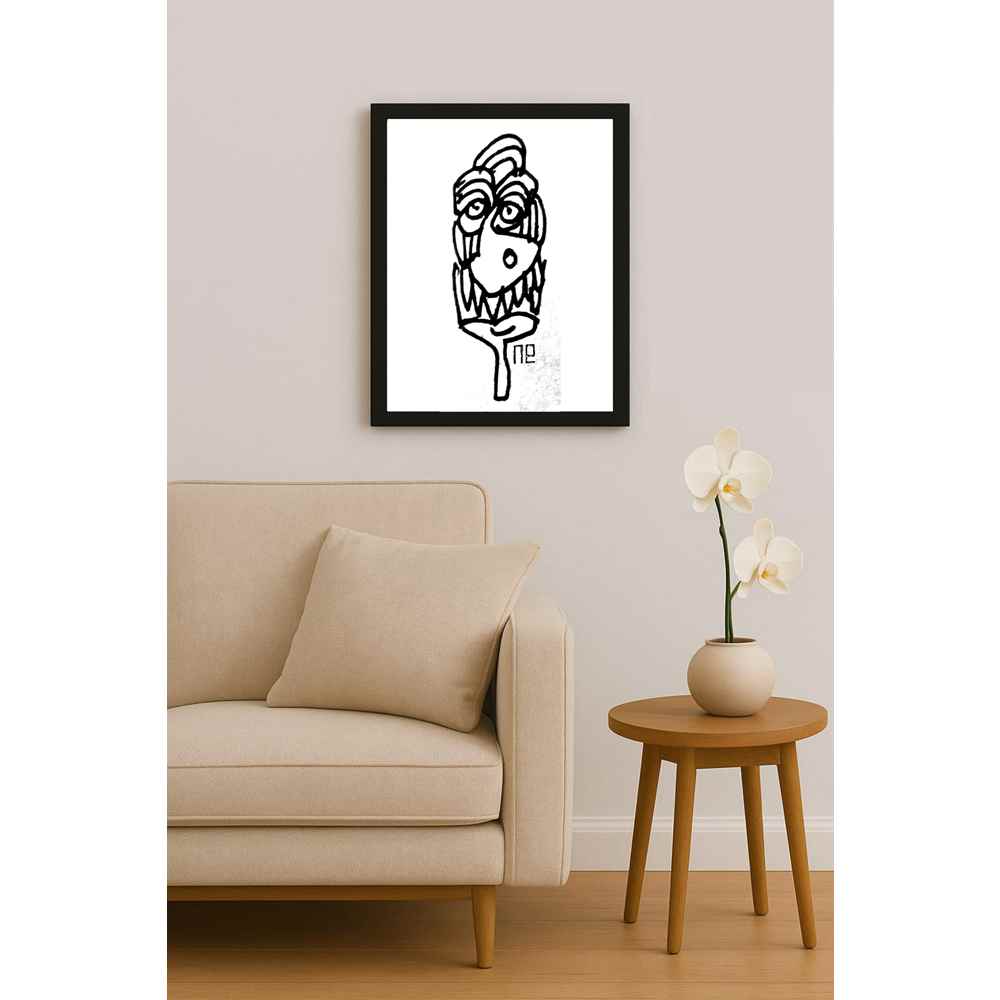 Nezih Danyal Tipler Kişiye Özel Sertifikalı Sınırlı Fine Art Karikatür Baskı NTP00205