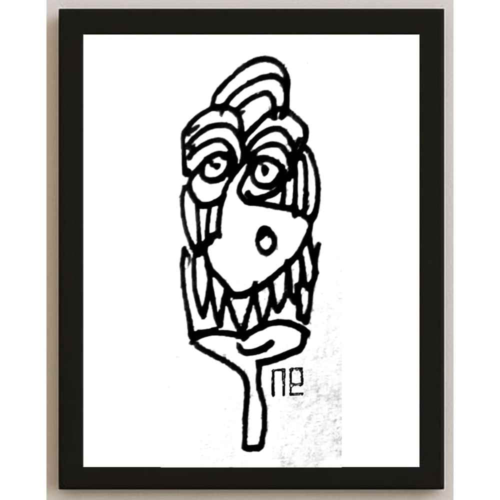 Nezih Danyal Tipler Kişiye Özel Sertifikalı Sınırlı Fine Art Karikatür Baskı NTP00205