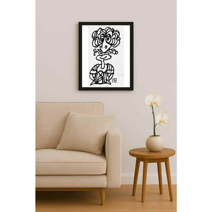 Nezih Danyal Tipler Kişiye Özel Sertifikalı Sınırlı Fine Art Karikatür Baskı NTP00208