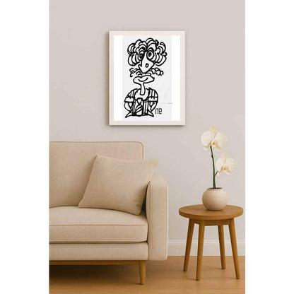 Nezih Danyal Tipler Kişiye Özel Sertifikalı Sınırlı Fine Art Karikatür Baskı NTP00208