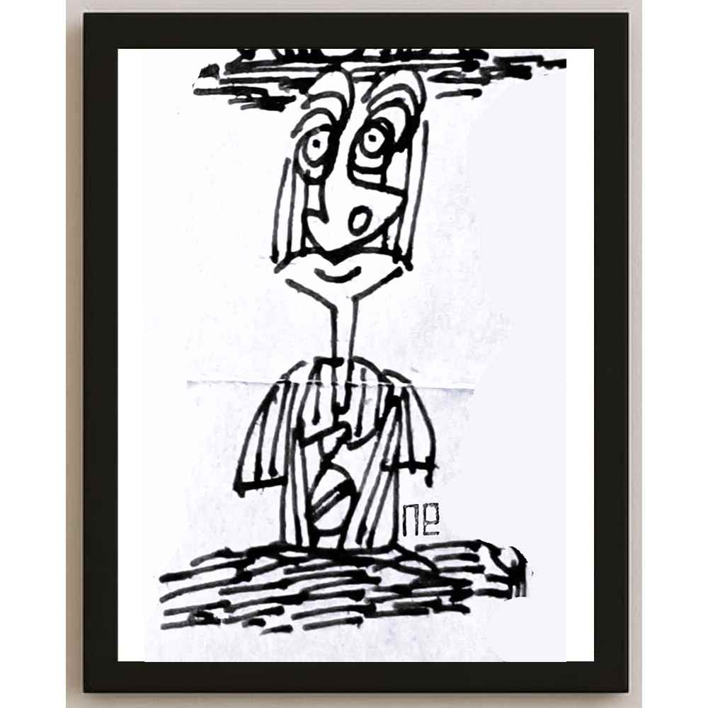 Nezih Danyal Tipler Kişiye Özel Sertifikalı Sınırlı Fine Art Karikatür Baskı NTP00210